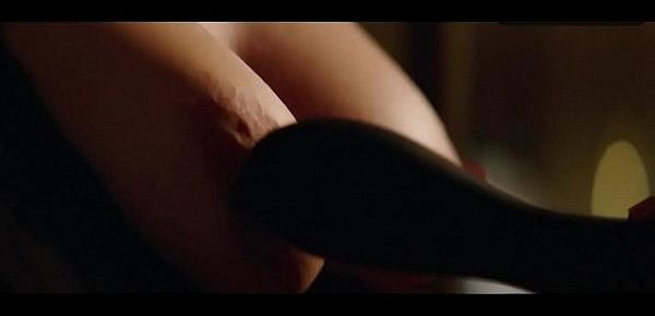  DAKOTA JOHNSON breasts underwear scene in Fifty Shades Freed